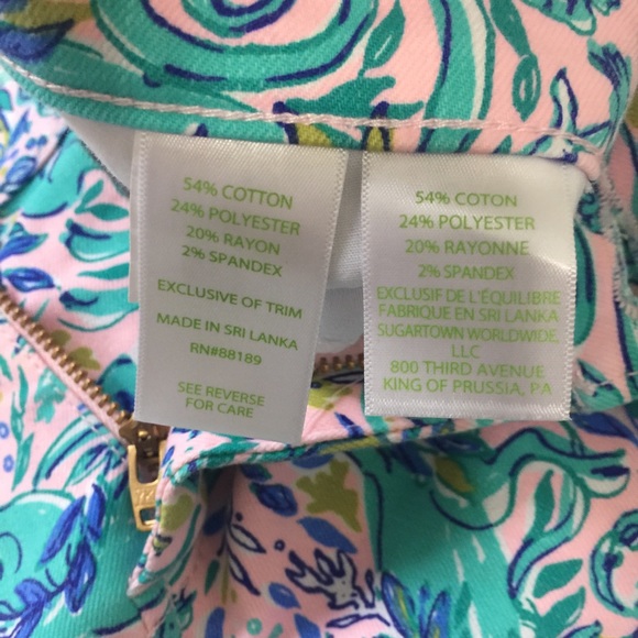 NWT Lilly Pulitzer South Ocean Skinny Crop - Picture 9 of 9